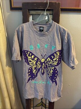 Obey Worldwide Social Butterfly Shirt Size Large